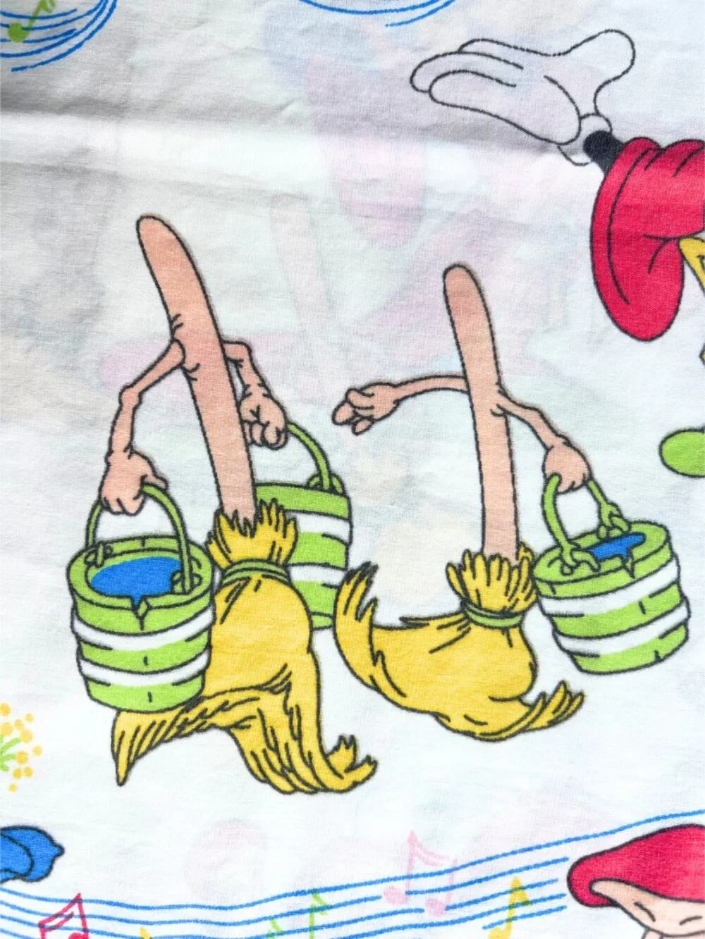 Vintage Disney Fantasia Pillowcase - Sorcerer's Apprentice Mickey Mouse Brooms